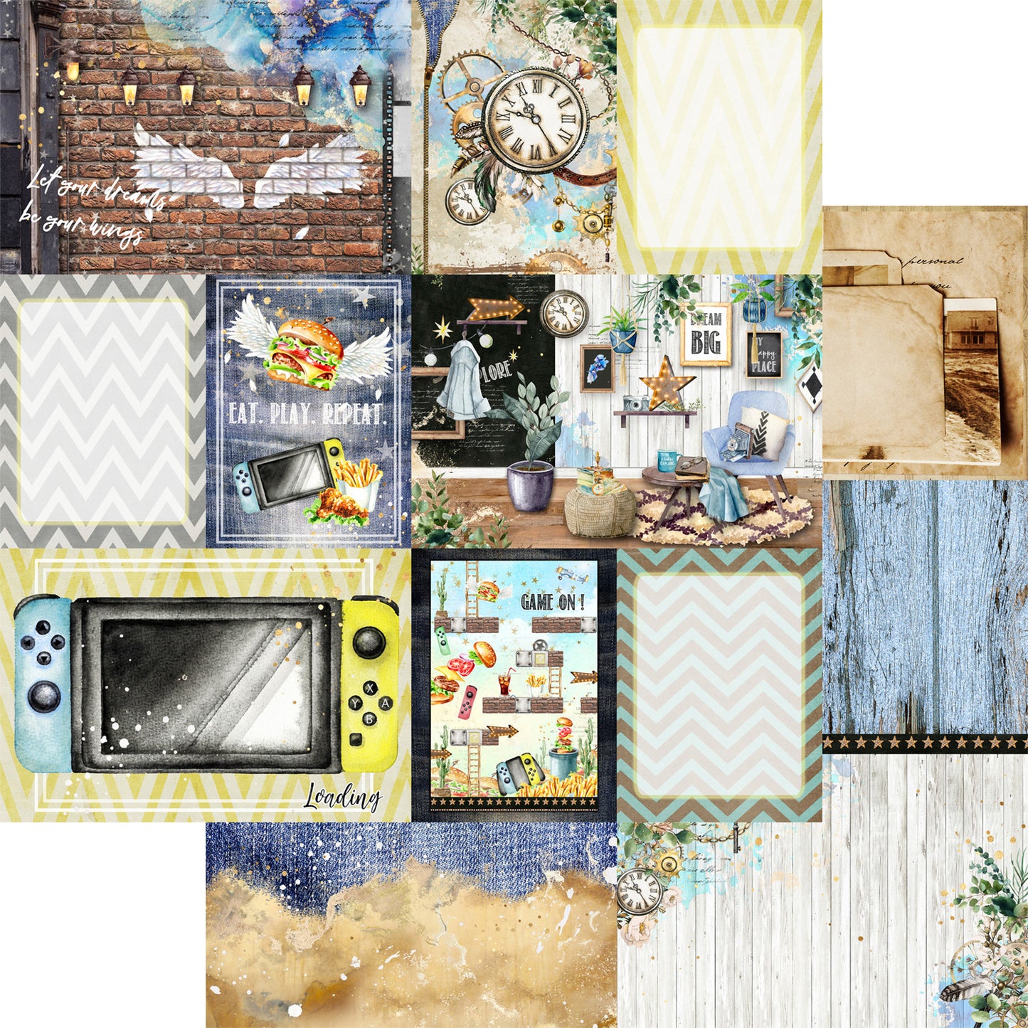 Memory Place - Colección 12 x 12 - Play Journaling Cards