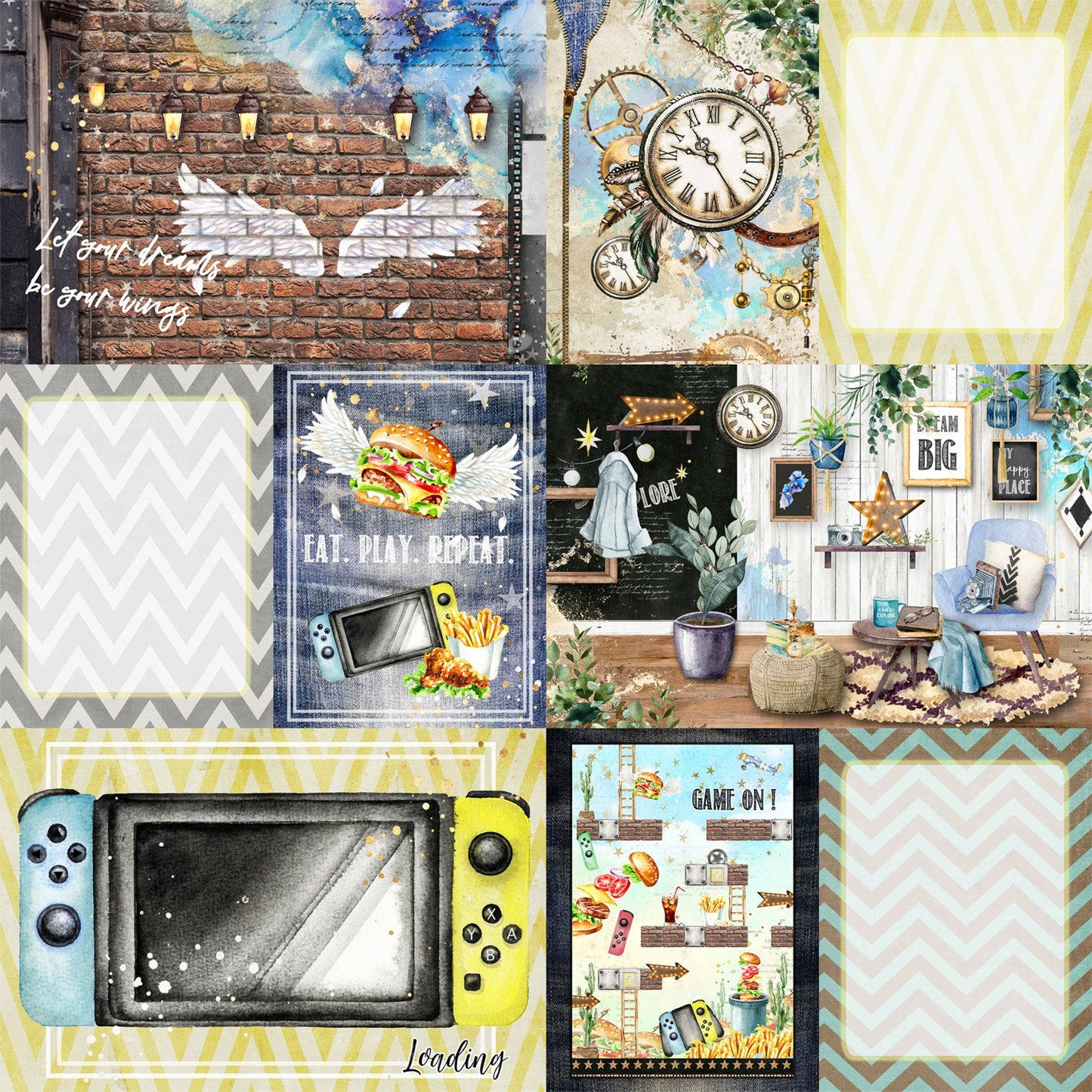 Memory Place - Colección 12 x 12 - Play Journaling Cards