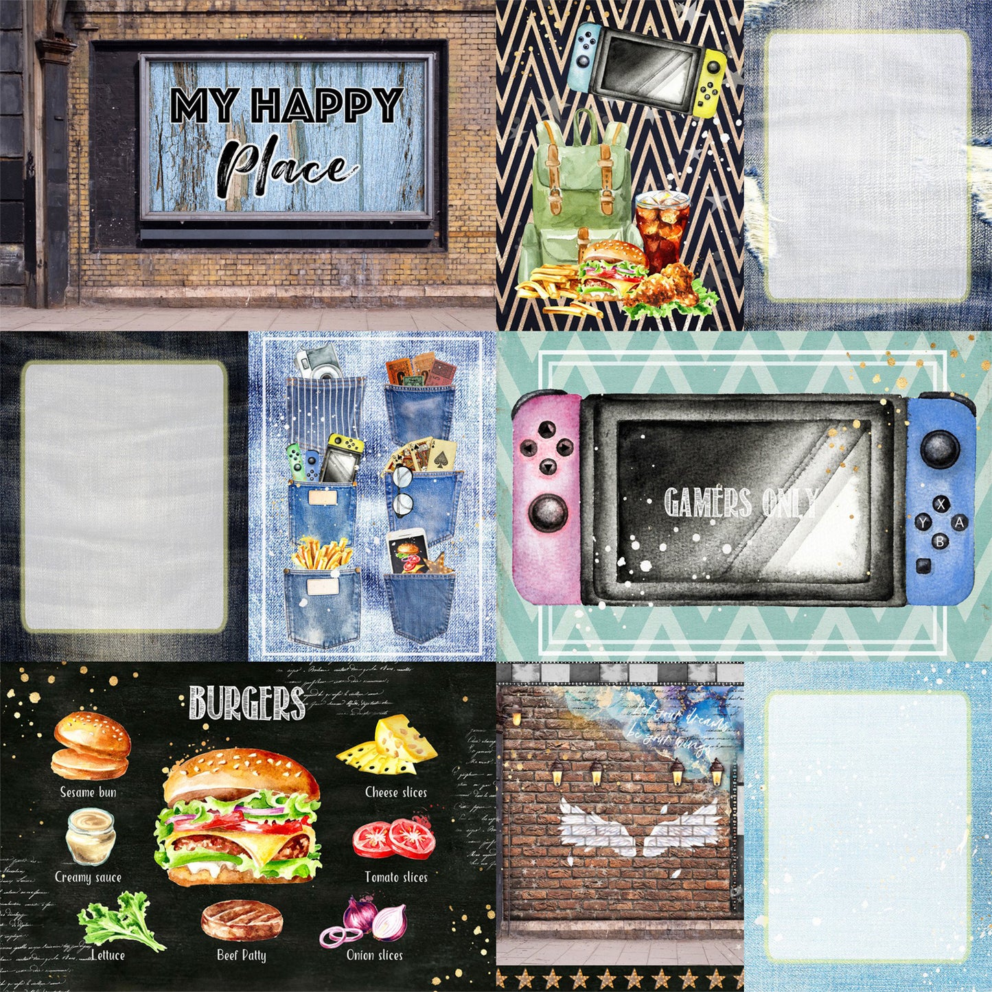 Memory Place - Colección 12 x 12 - Play Journaling Cards