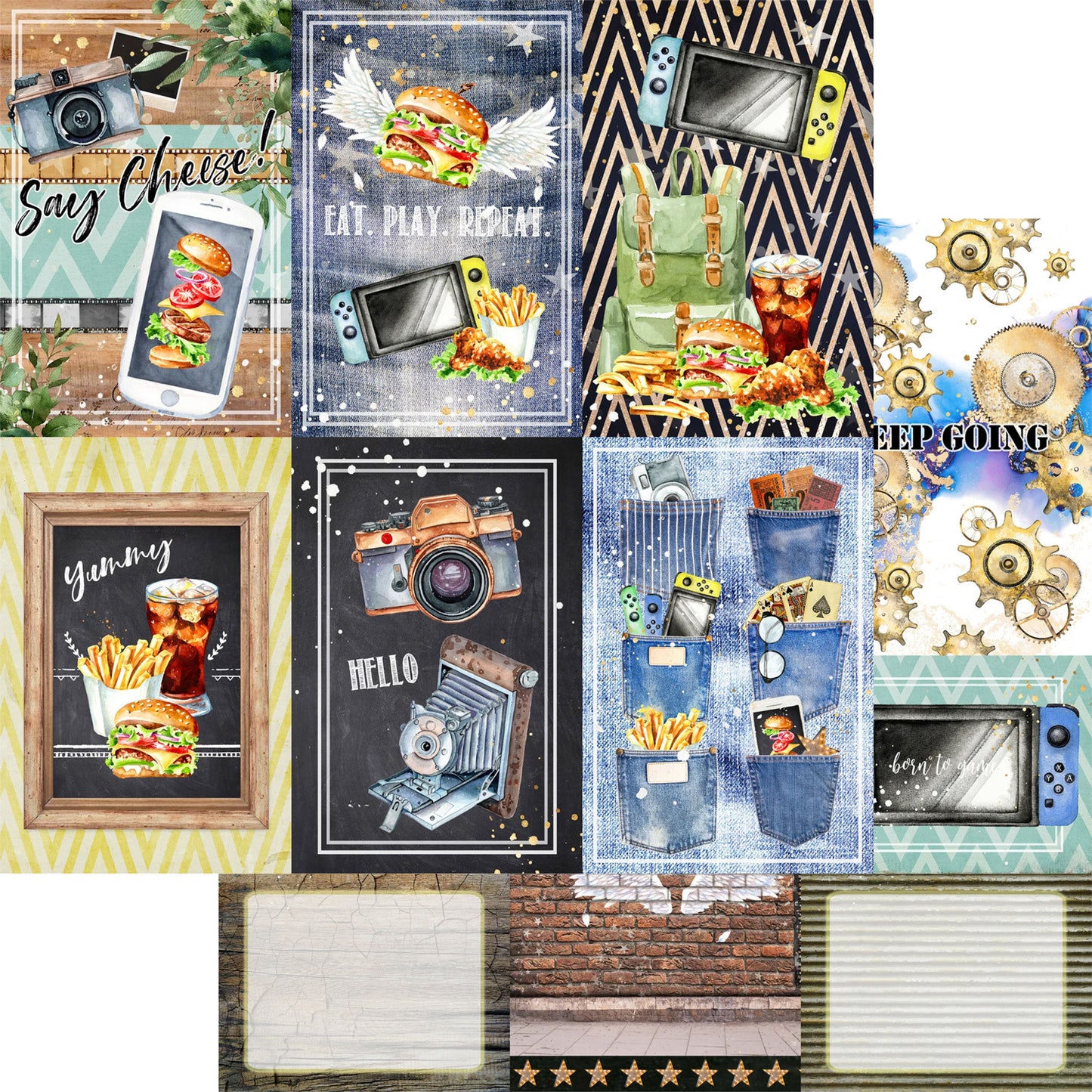 Memory Place - Colección 12 x 12 - Play Journaling Cards