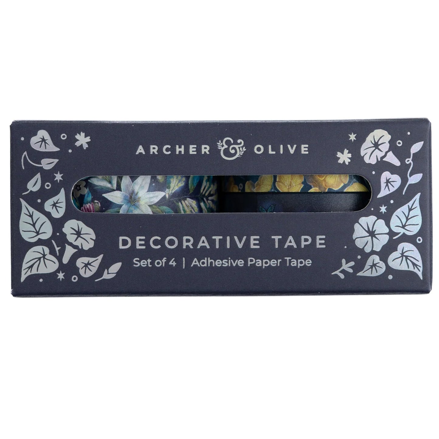 Archer & Olive - Set de Washi Tapes - Midnight Floral