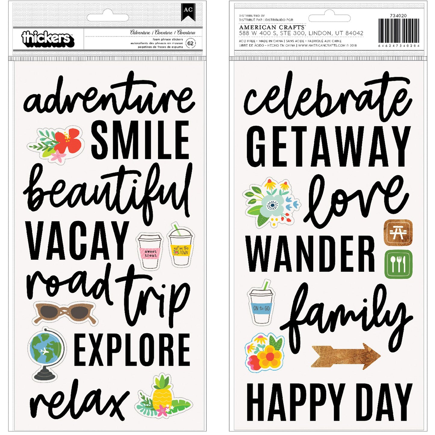 American Crafts - Thickers - Adventure