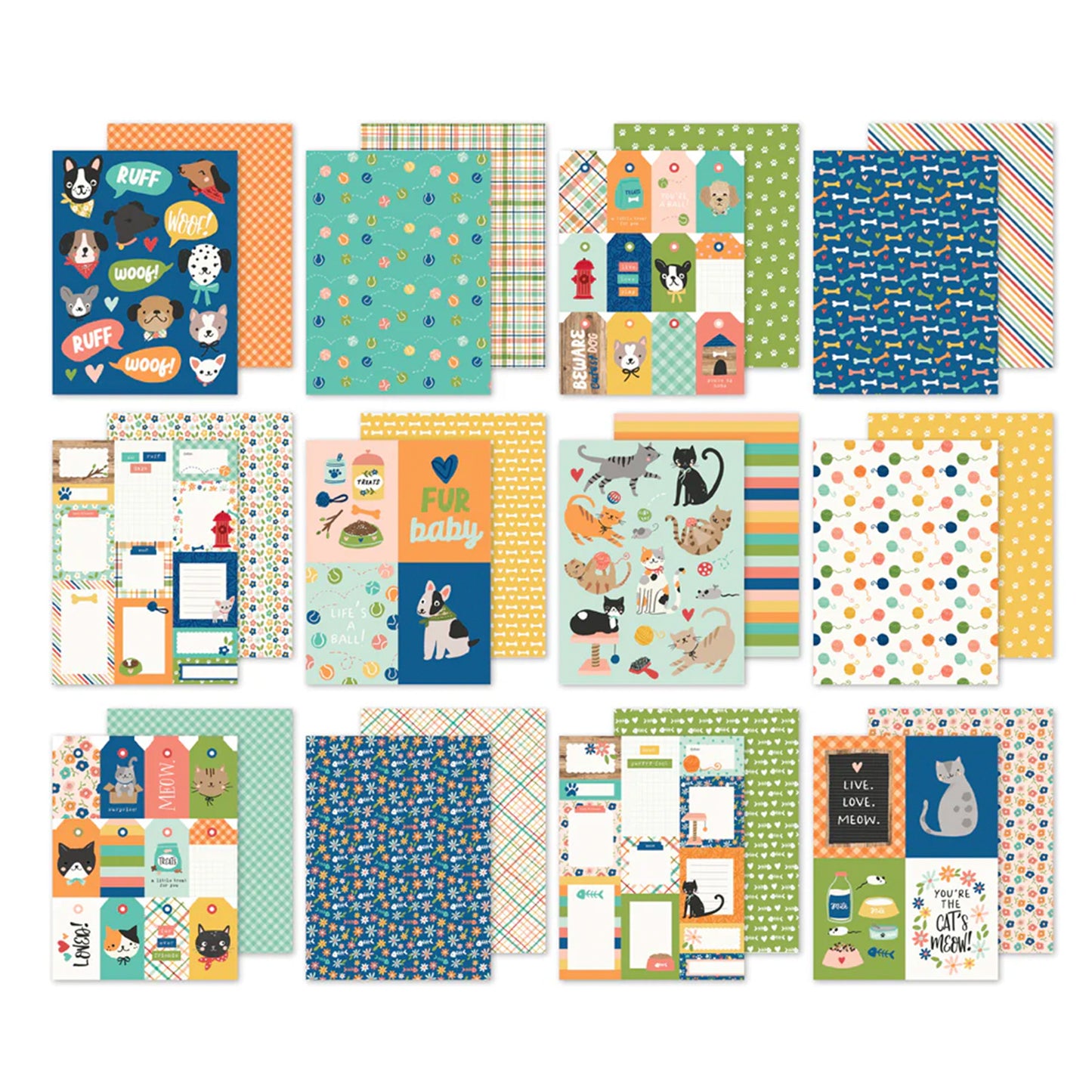 Simple Stories - Bloc Papel 6 x 8 - Fur Baby