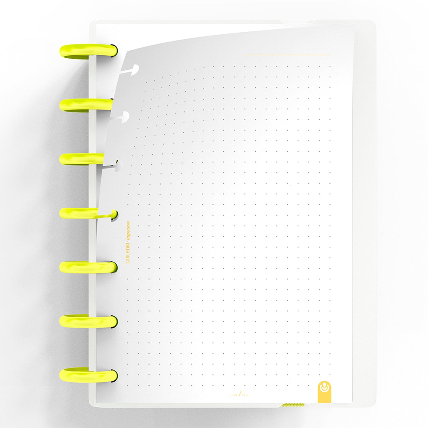 Carchivo - Cuaderno Ingeniox Mini - Neon Amarillo