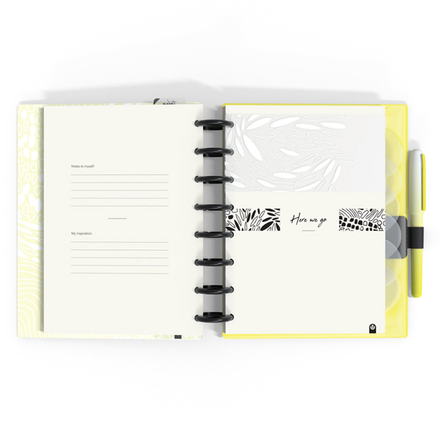 Carchivo - Planner Ingeniox A5 (14 meses - no fechado) Soft - Amarillo Morado