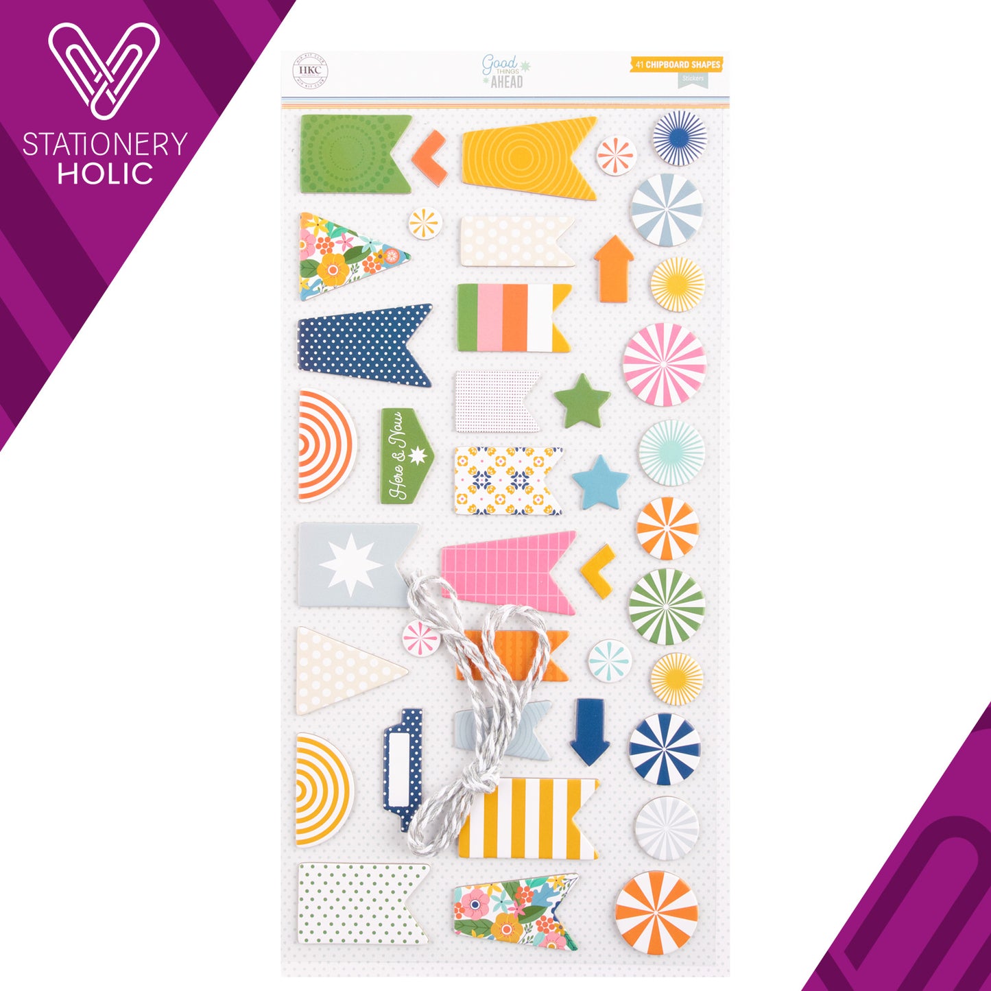 Hip Kit Club - Chipboard Shapes - Good Things Ahead