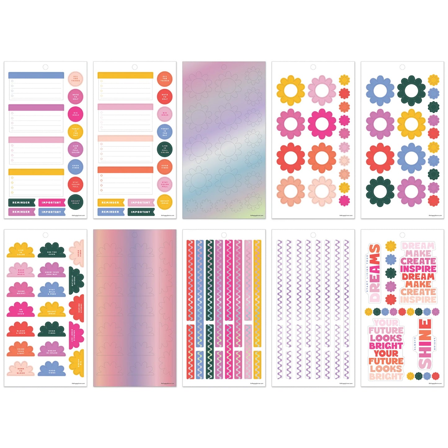Happy Planner - Sticker Book - Color Vibe
