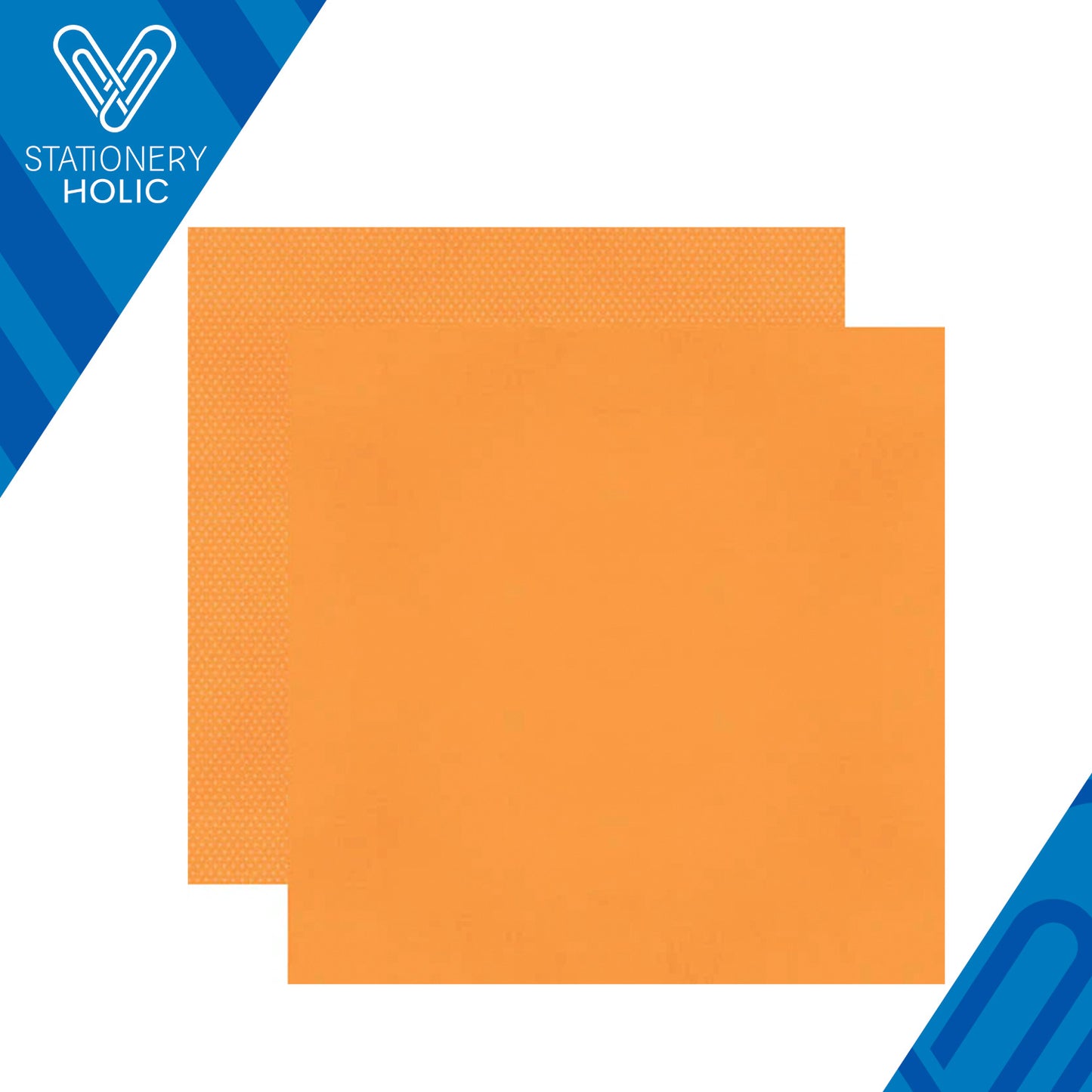Simple Stories - Hoja Papel 12 x 12 con textura - Color Vibe - Orange