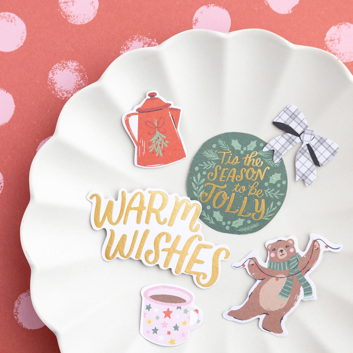 Crate Paper - Ephemera - Mittens & Mistletoe