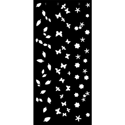 Creative Expressions - Stencil En Capas 4 x 8 Washi Strip - Breezy Blooms