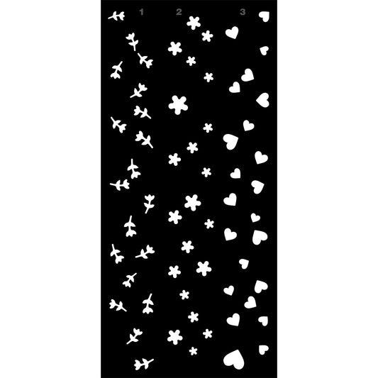 Creative Expressions - Stencil En Capas 4 x 8 Washi Strip - Ditsy Print