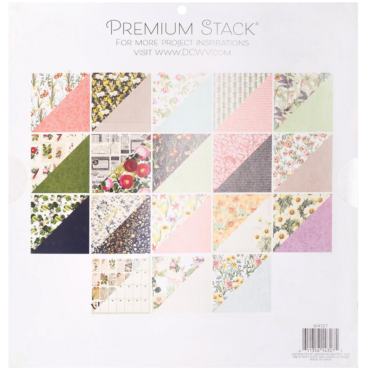 DCWV - Bloc Papel 12 x 12 - Botanical Beauty