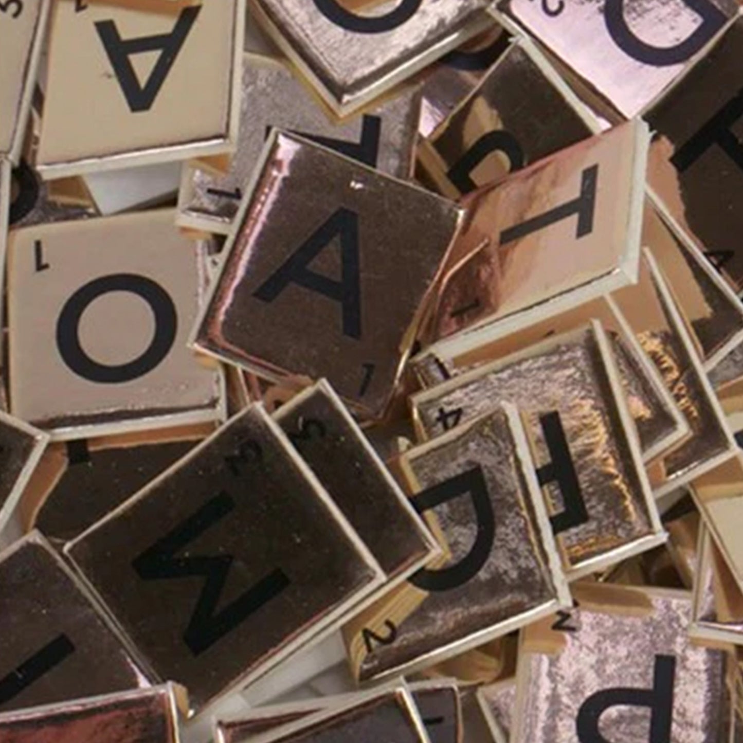 Dovecraft - Ephemera Chipboards - Letras Scrable Rosegold