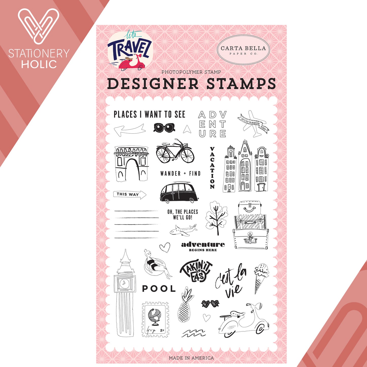 Echo Park - Sellos - Adventure Begins Here