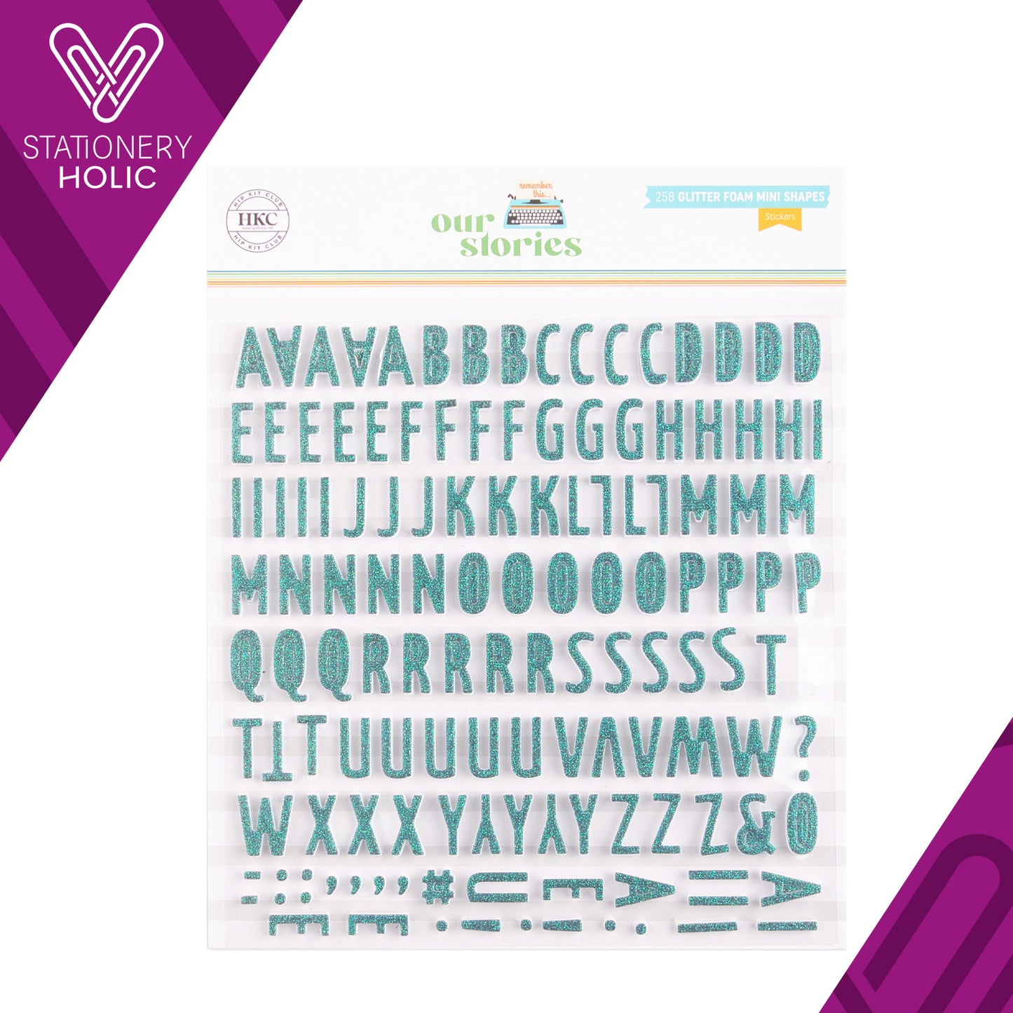 Hip Kit Club - Foam Stickers Alpha - Our Stories