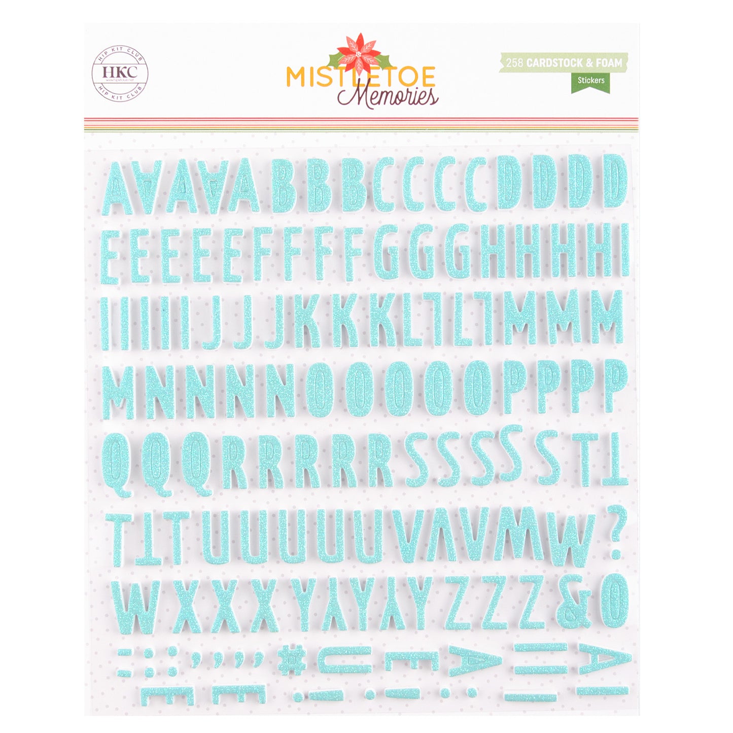 Hip Kit Club - Foam Stickers Alpha - Mistletoe Memories