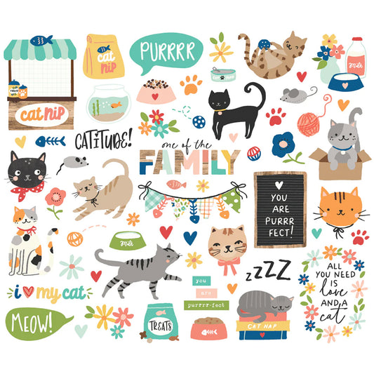Simple Stories - Bits & Pieces - Fur Baby Cat
