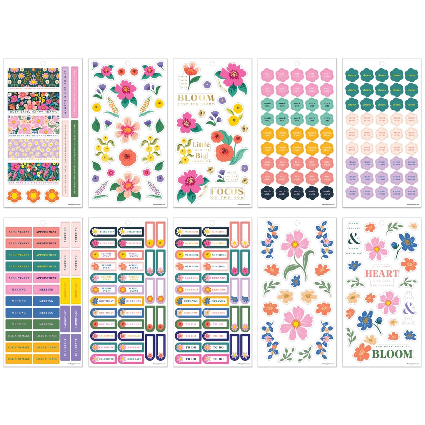 Happy Planner - Sticker Book - Golden Garden