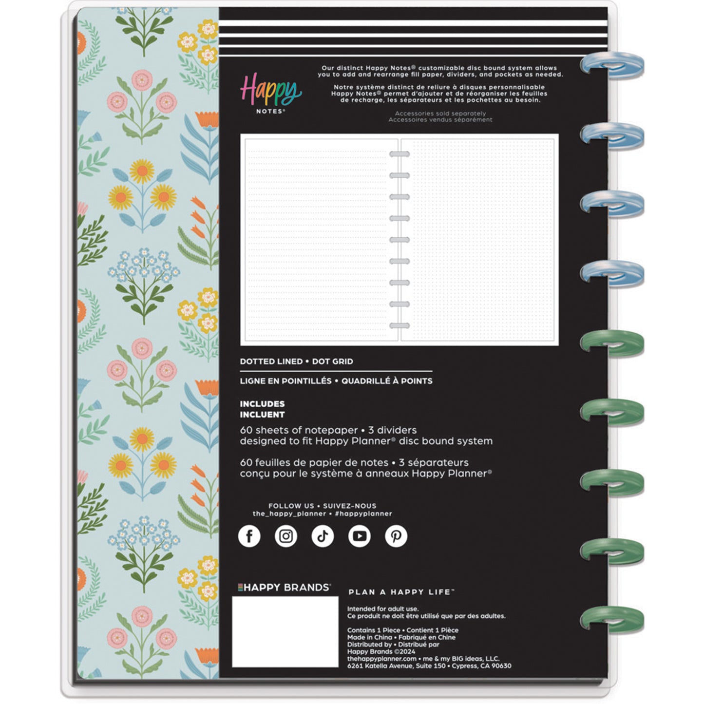 Happy Planner - Happy Notes Classic - Cottage Charm
