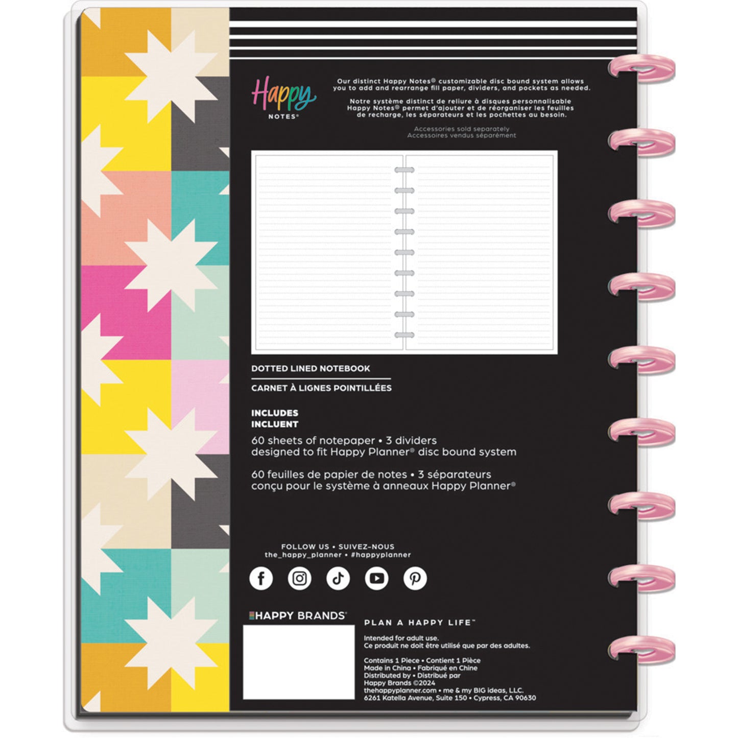 Happy Planner - Happy Notes Classic - Happy Patchwork
