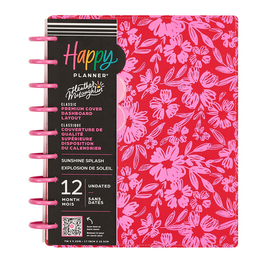 Happy Planner - Planner Classic Deluxe 12 meses (no fechado) - Sunshine Splash
