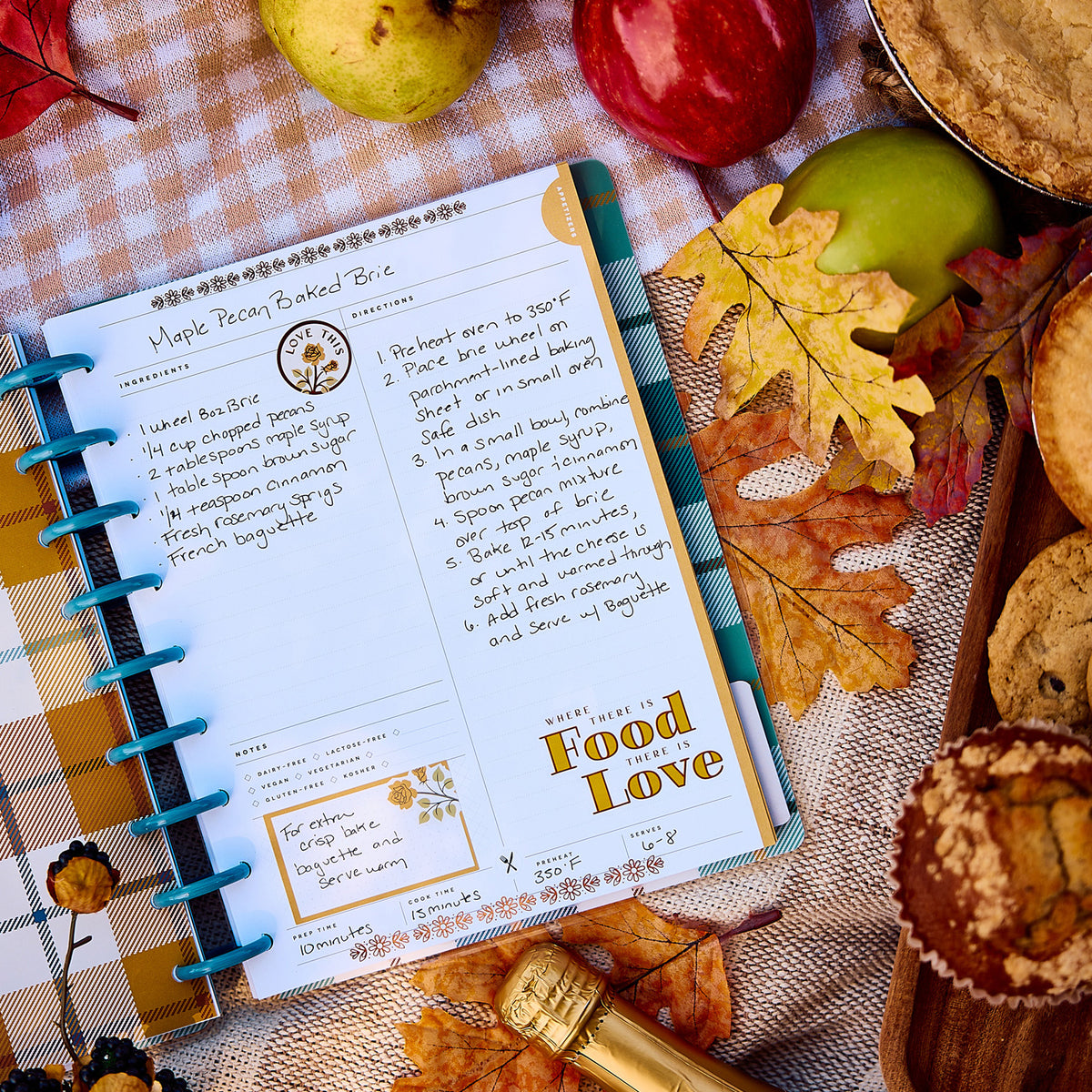 Happy Planner - Recetario Classic - Fall Picnic