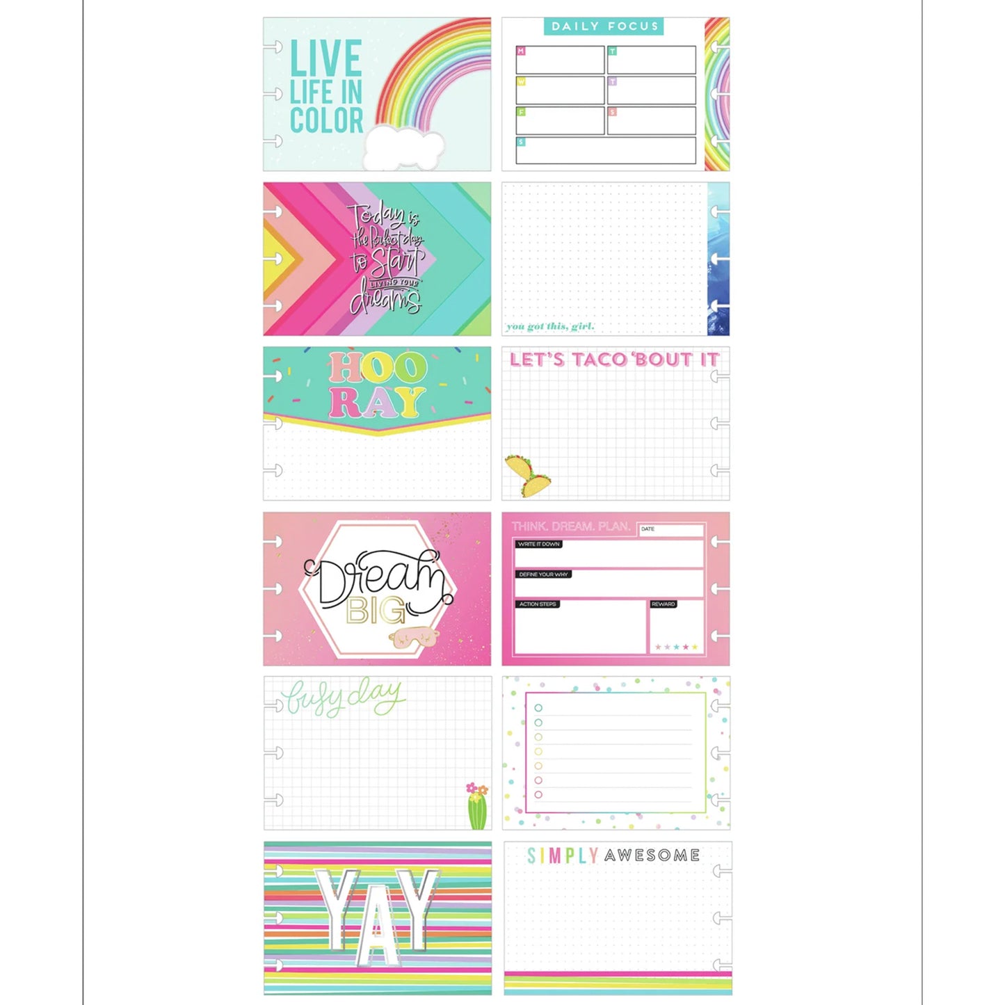 Happy Planner - Multipack - Brights