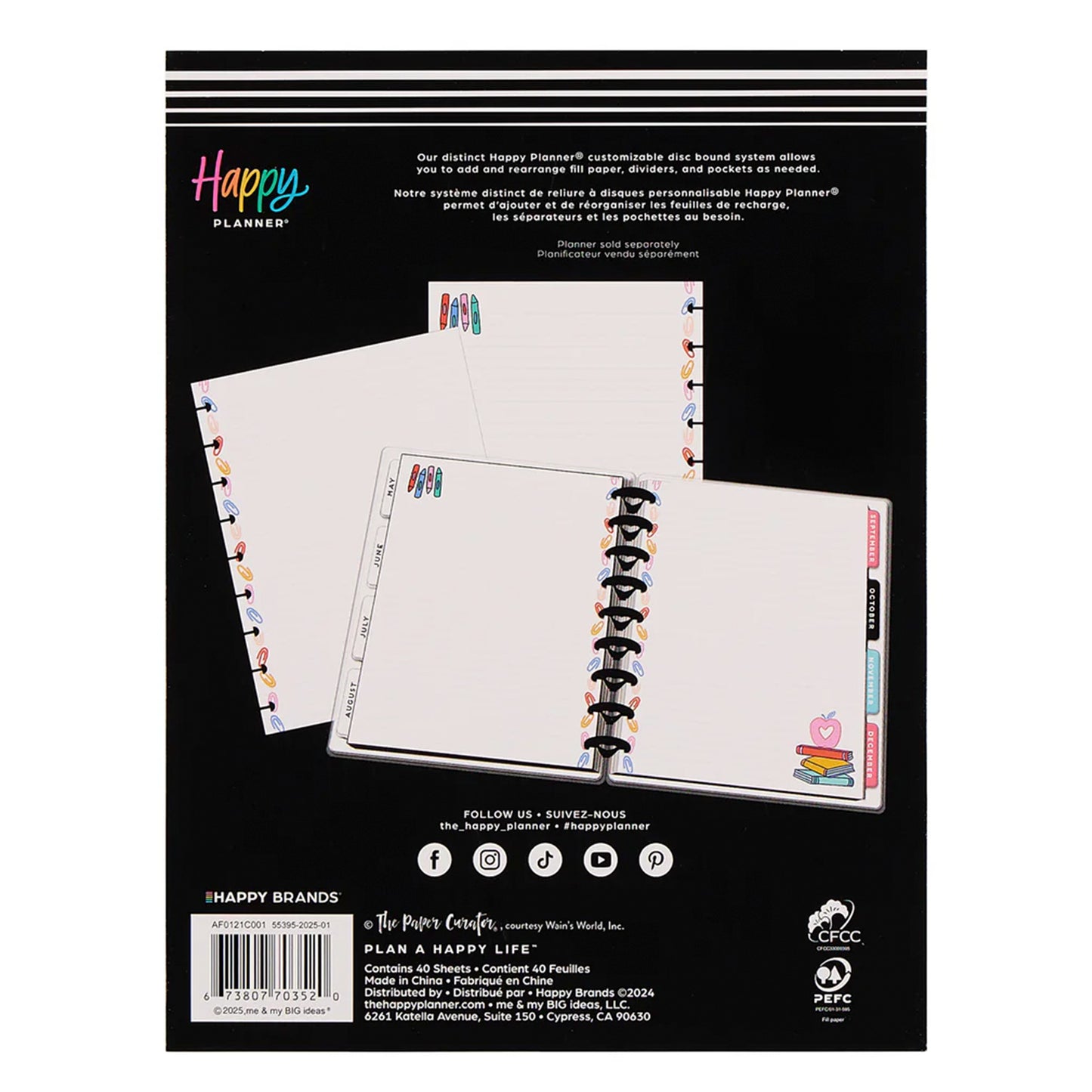 Happy Planner - Papel Classic - Love To Teach