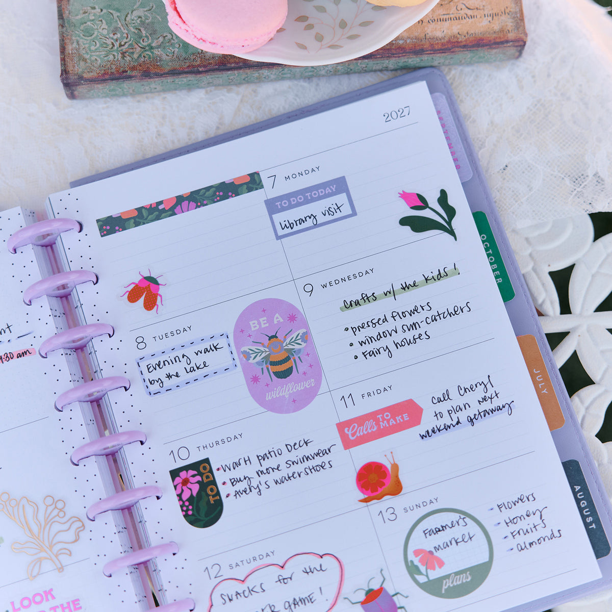 Happy Planner - Planner Classic Premium Cover (2027 - Dashboard) - Hive & Bloom