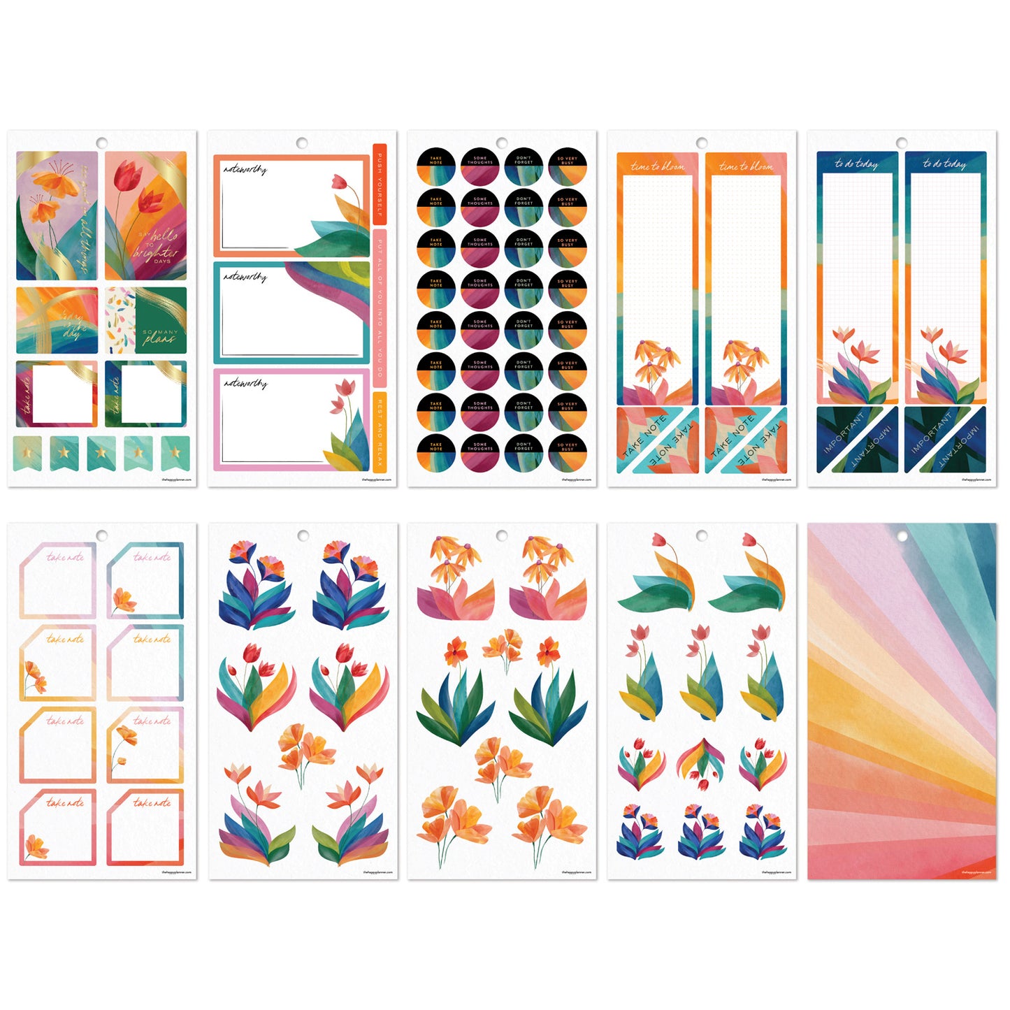 Happy Planner - Sticker Book - Floral Energy Big