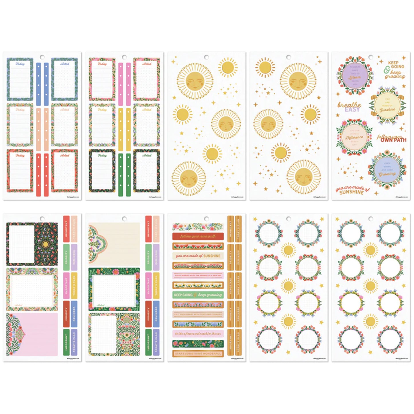 Happy Planner - Sticker Book - Golden Meadow