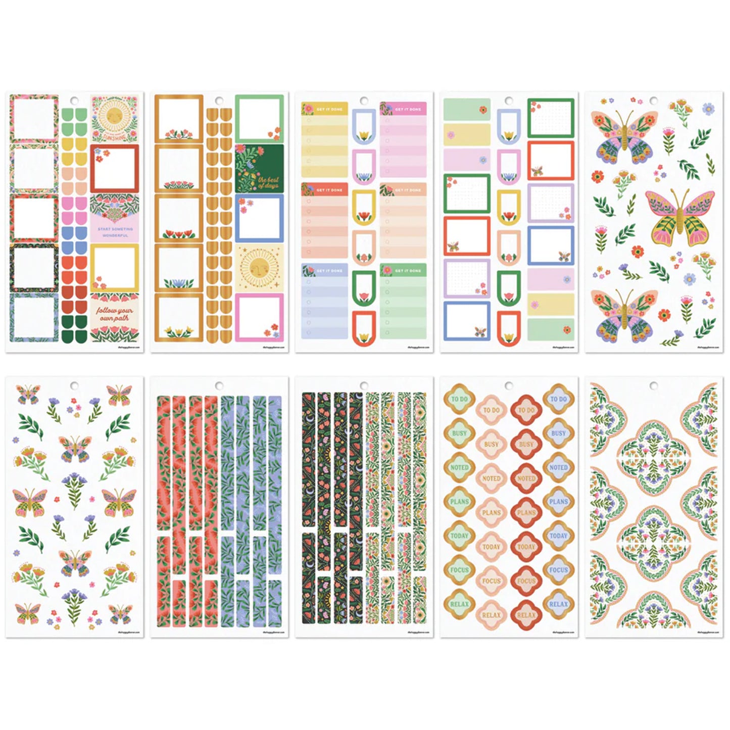 Happy Planner - Sticker Book - Golden Meadow