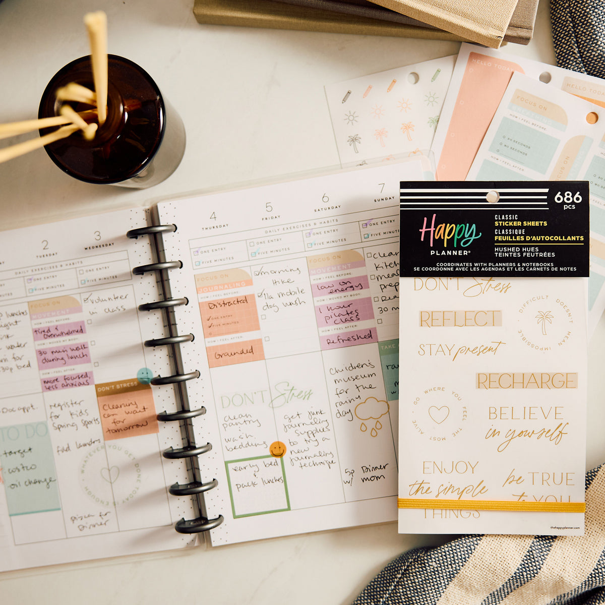 Happy Planner - Sticker Book - Hushed Hues