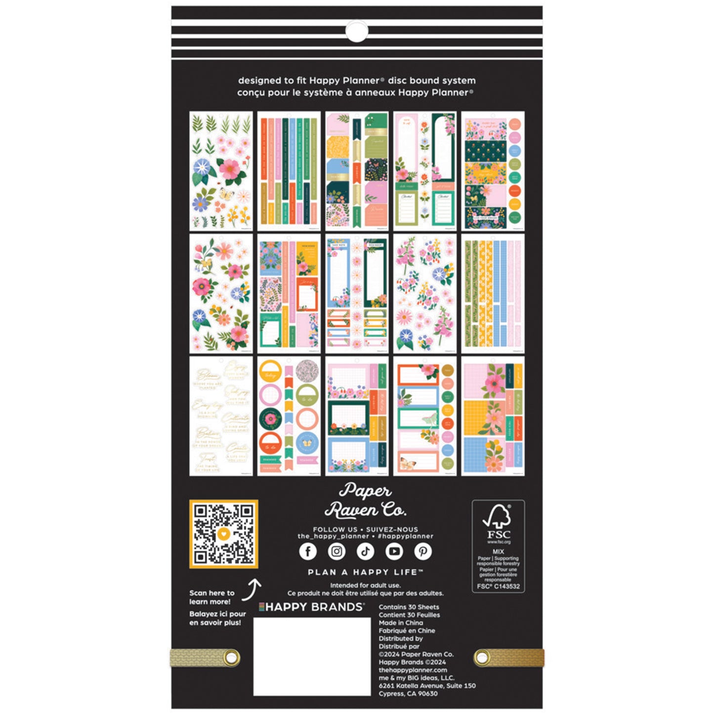 Happy Planner - Sticker Book - Midnight Meadow Classic