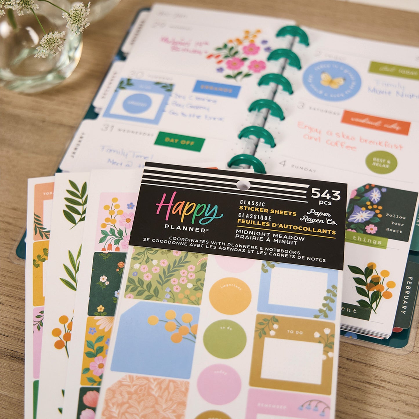 Happy Planner - Sticker Book - Midnight Meadow Classic