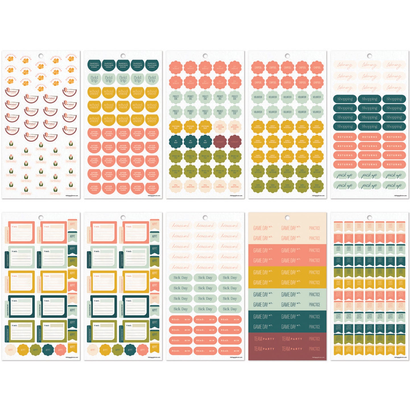 Happy Planner - Sticker Book - Parenting Classic