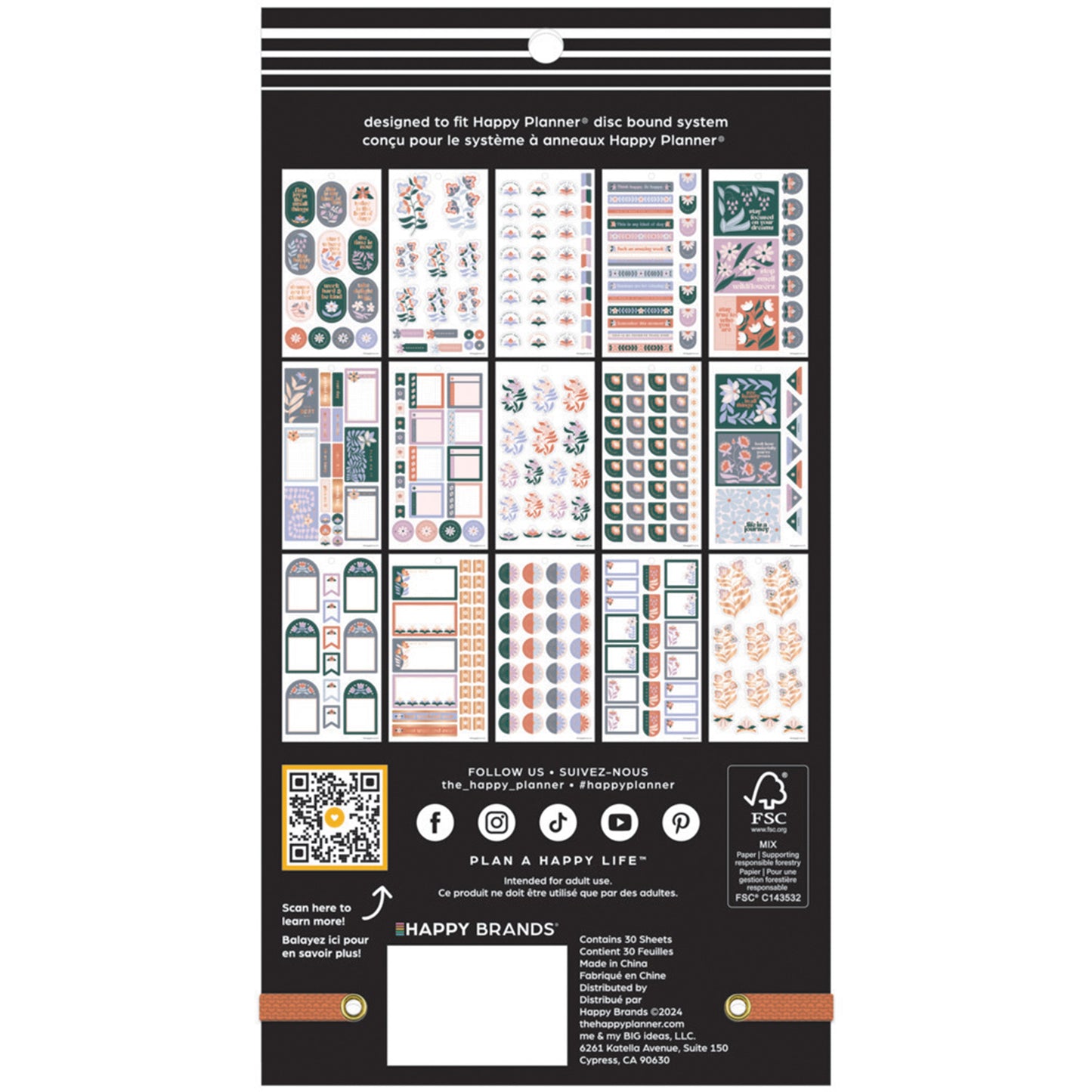 Happy Planner - Sticker Book - Petals & Plans Classic