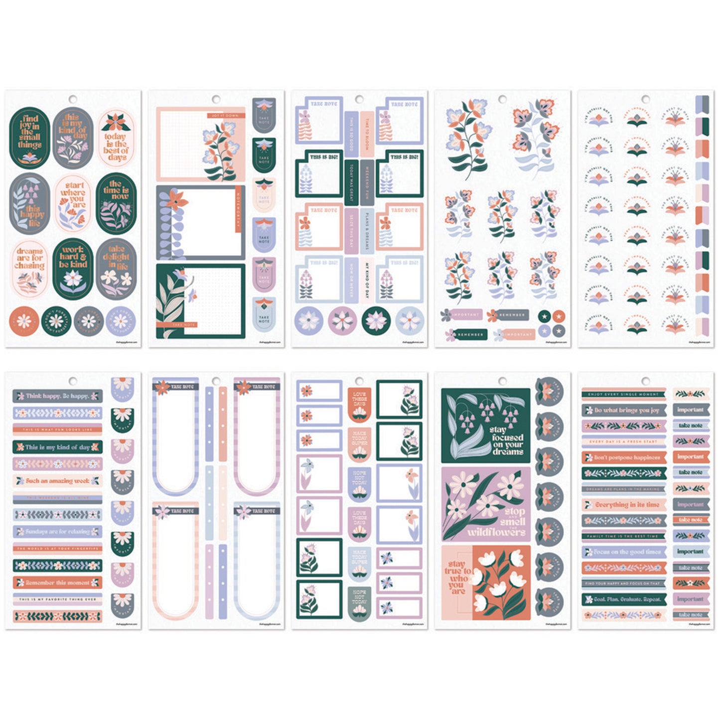 Happy Planner - Sticker Book - Petals & Plans Classic