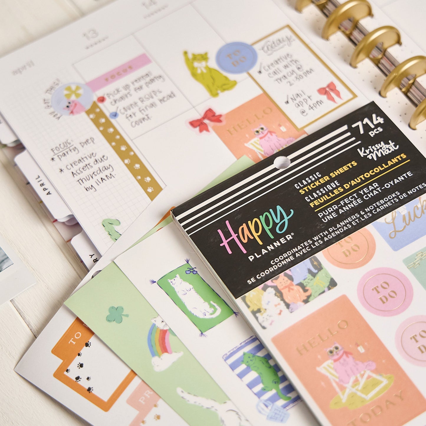 Happy Planner - Sticker Book - Purr-fect Year Classic