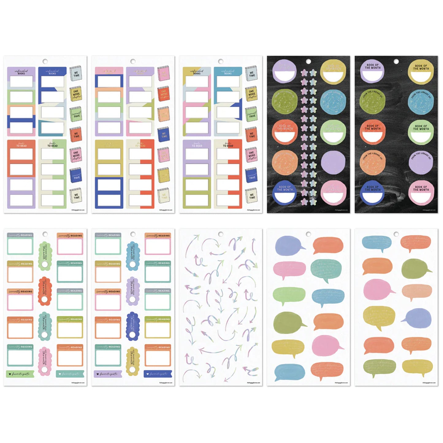 Happy Planner - Sticker Book - Reading