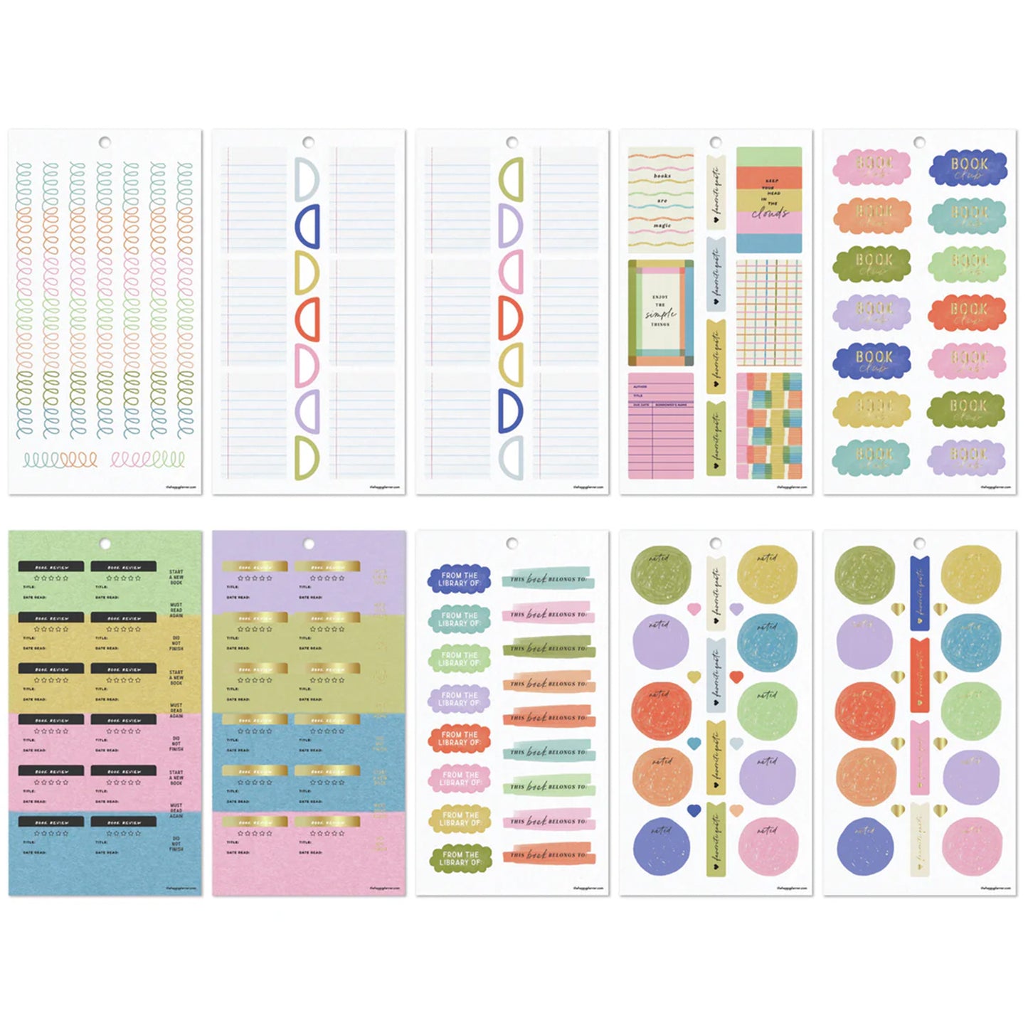 Happy Planner - Sticker Book - Reading