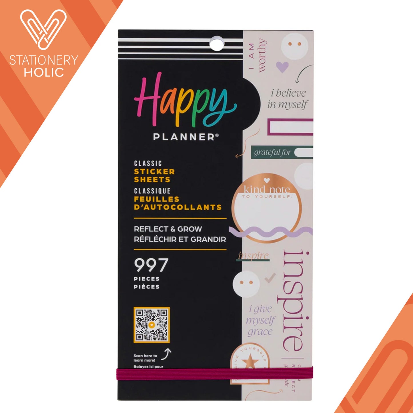 Happy Planner - Sticker Book - Reflect & Grow