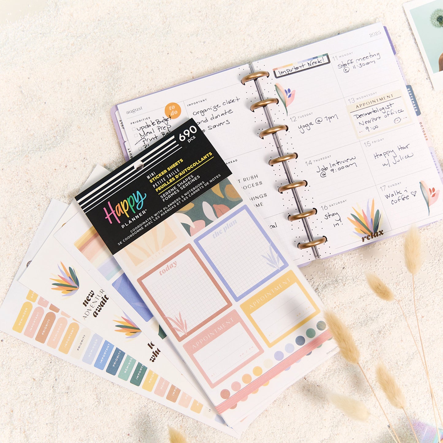 Happy Planner - Sticker Book - Serene Shapes Mini