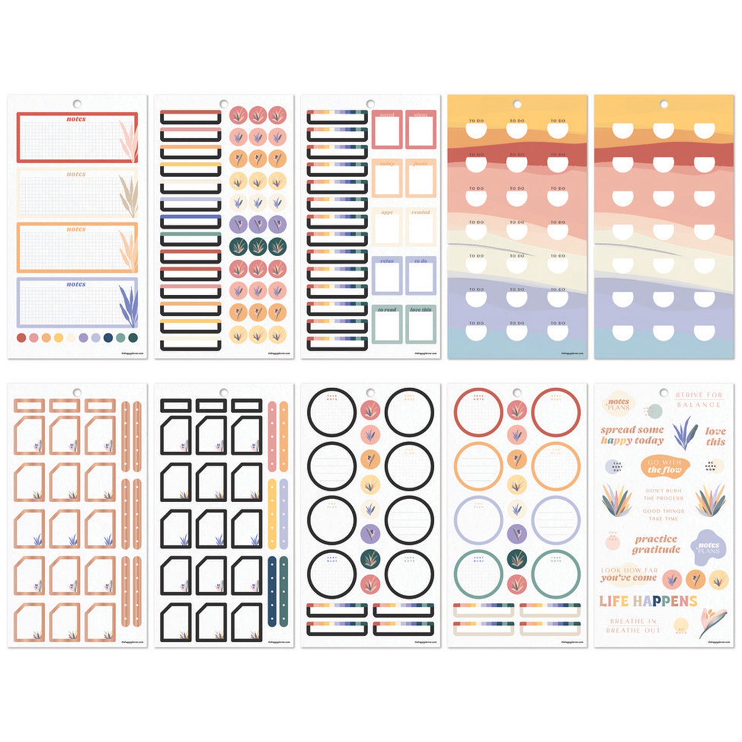 Happy Planner - Sticker Book - Serene Shapes Mini