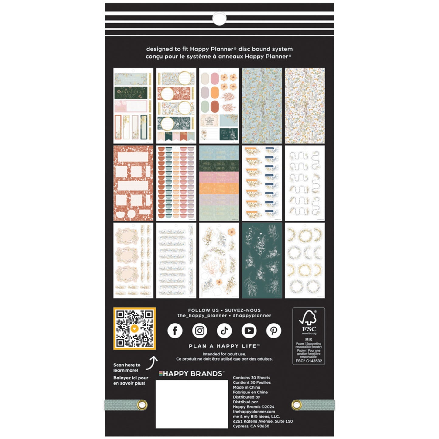 Happy Planner - Sticker Book - Spring Fields Mini