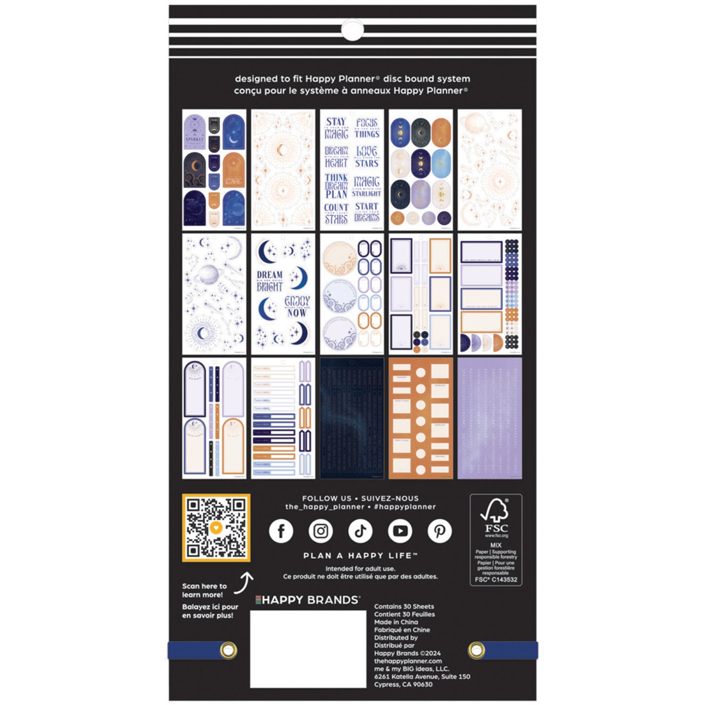 Happy Planner - Sticker Book - Starcrossed Classic