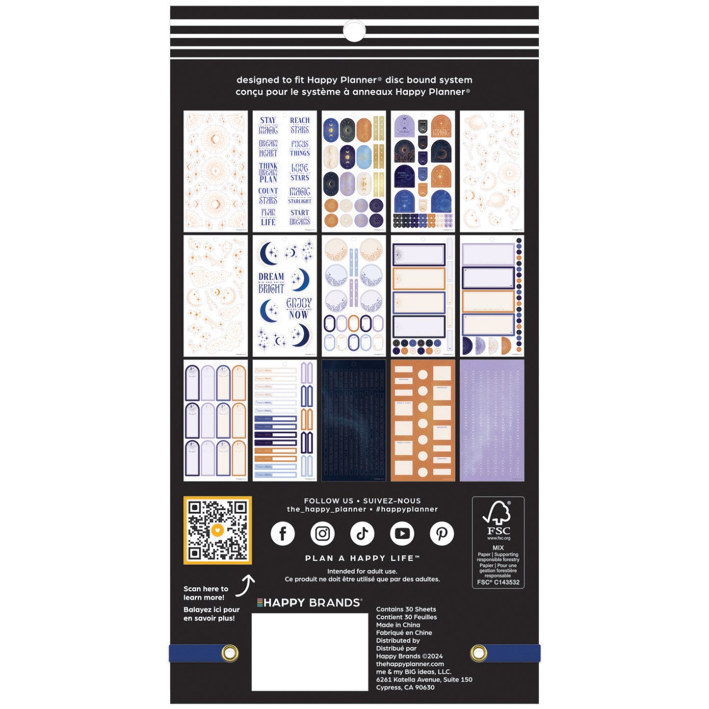 Happy Planner - Sticker Book - Starcrossed Mini