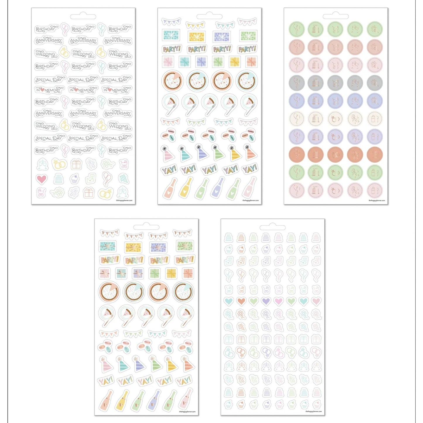 Happy Planner - Sticker Pad - Sweet Celebrations