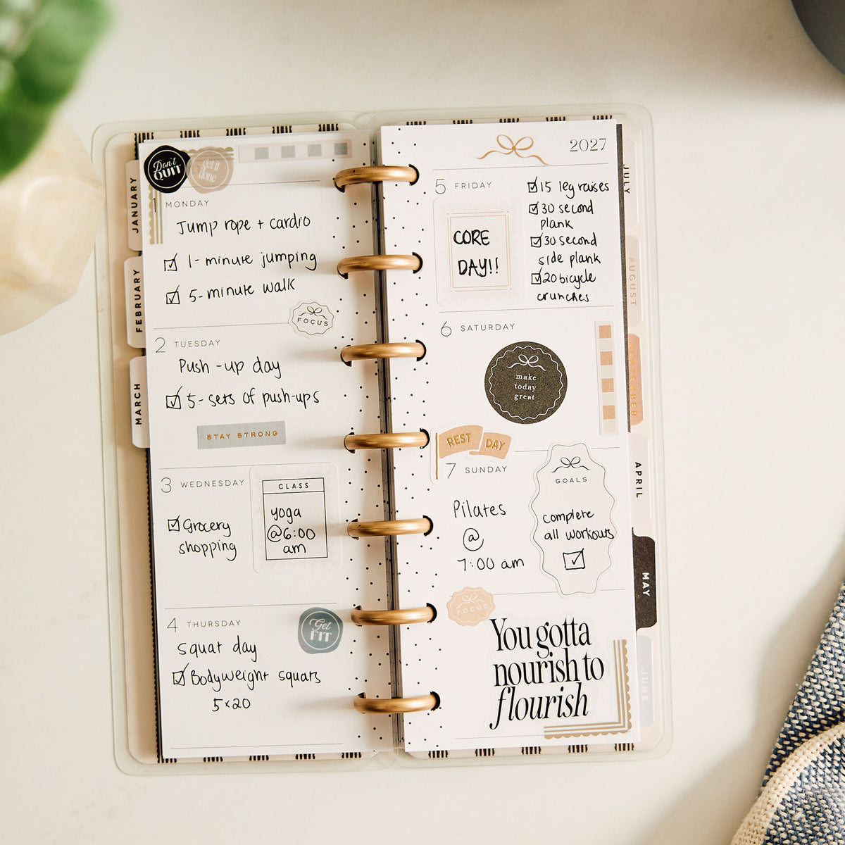 Happy Planner - Planner Skinny Mini (2027) - Haven & Heart