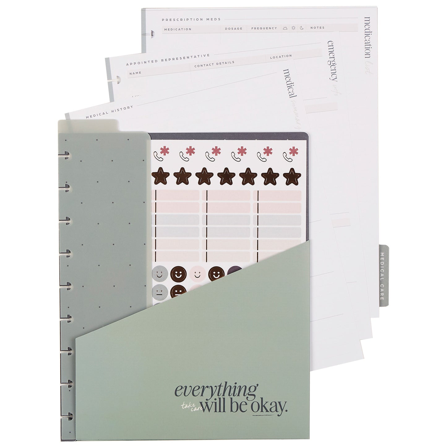 Happy Planner - Accessory Pack - Caregiver